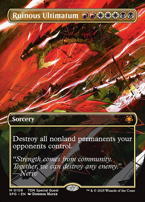 Ruinous Ultimatum 108 Special Guests (SPG) [Foil] NM