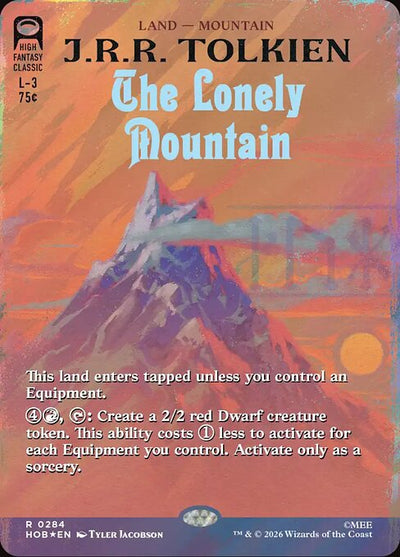 The Lonely Mountain 284 The Hobbit (HOB) [Surge Foil] NM