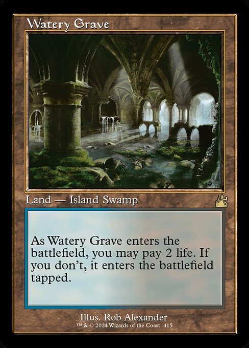 Watery Grave 415 Ravnica Remastered (RVR) [Foil] NM