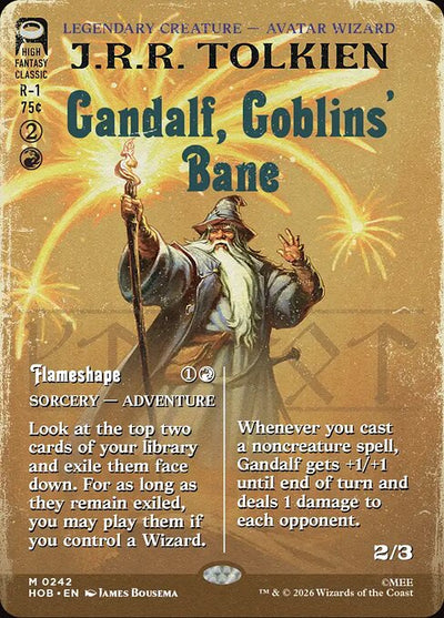 Gandalf, Goblins' Bane // Flameshape 242 The Hobbit (HOB) [Foil] NM