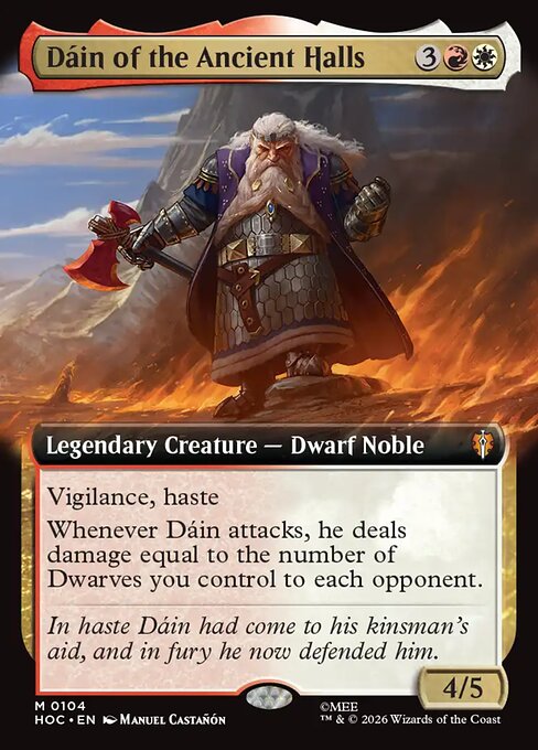 Dáin of the Ancient Halls 104 The Hobbit Eternal (HOC) [Nonfoil] NM