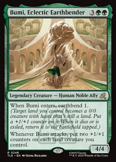 Bumi, Eclectic Earthbender 248 Avatar: The Last Airbender Eternal (TLE) [Foil] NM