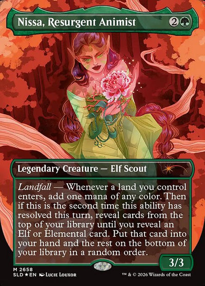 Nissa, Resurgent Animist 2658 Secret Lair Drop (SLD) [Foil] NM