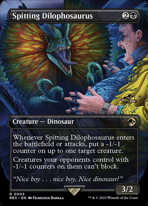 Spitting Dilophosaurus 3 Jurassic World Collection (REX) [Nonfoil] NM