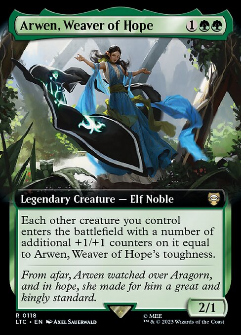 Arwen, Weaver of Hope 118 The Lord Of The Rings: Tales Of Middle-Earth Commander (LTC) [Nonfoil] NM