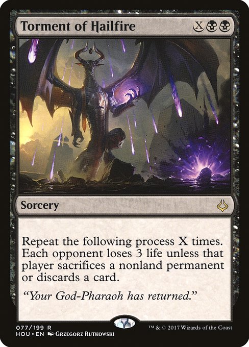 Torment of Hailfire 77 Hour Of Devastation (HOU) [Nonfoil] NM
