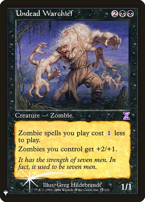 Undead Warchief 52 The List (PLST) [Foil] NM