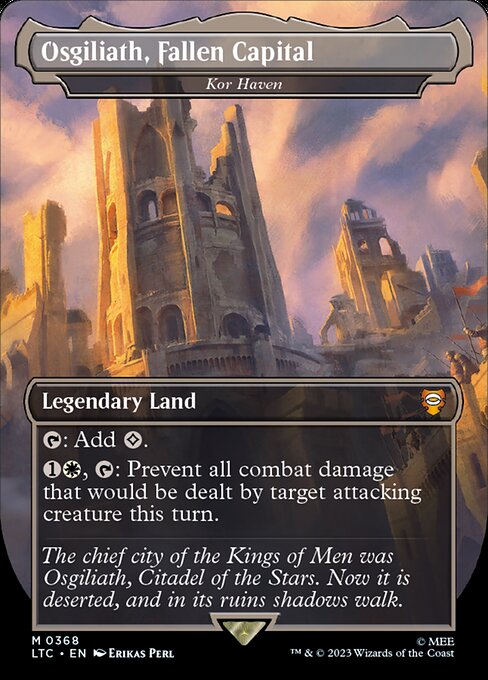 Kor Haven (Osgiliath, Fallen Capital) 368 The Lord Of The Rings: Tales Of Middle-Earth Commander (LTC) [Foil] NM
