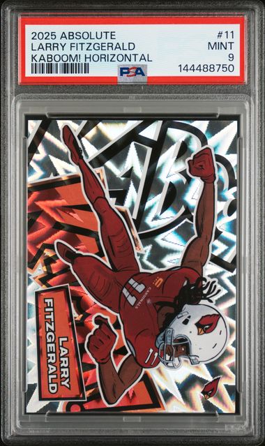 Larry Fitzgerald Horizontal Kaboom! PSA 9 2025 Absolute