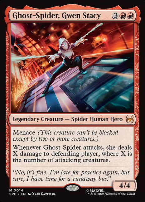 Ghost-Spider, Gwen Stacy 14 Marvel's Spider-Man Eternal (SPE) [Foil] NM