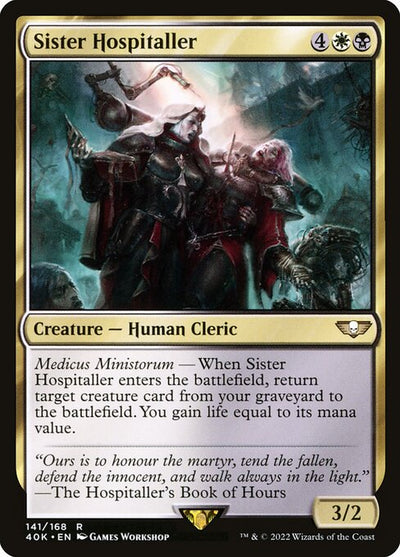 Sister Hospitaller 141 Warhammer 40,000 Commander (40K) [Nonfoil] NM
