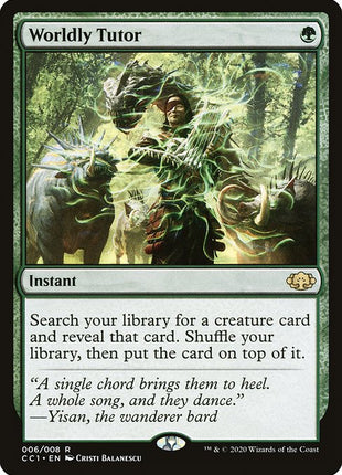 Worldly Tutor 6 Commander Collection: Green (CC1) [Nonfoil] NM