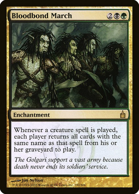 Bloodbond March 192 Ravnica: City Of Guilds (RAV) [Foil] NM