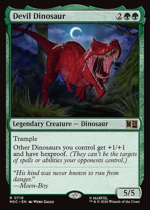 Devil Dinosaur 719 Marvel Super Heroes Commander (MSC) [Foil] NM