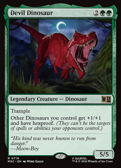 Devil Dinosaur 719 Marvel Super Heroes Commander (MSC) [Foil] NM