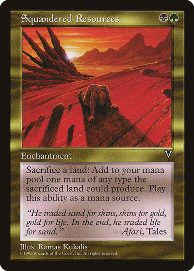Squandered Resources 137 Visions (VIS) [Nonfoil] LP
