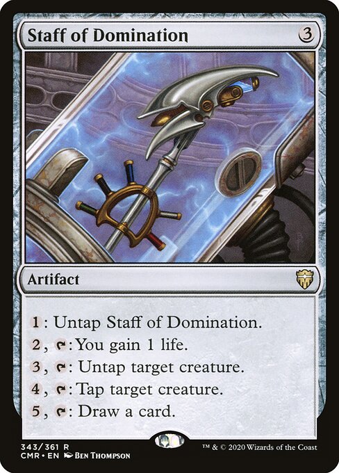 Staff of Domination 343 Commander Legends (CMR) [Nonfoil] NM