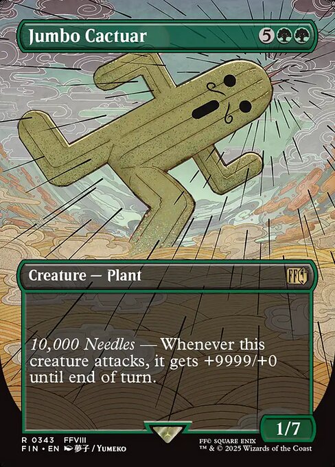 Jumbo Cactuar 343 Final Fantasy (FIN) [Foil] NM