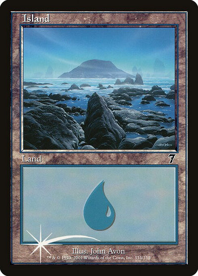 Island 334 7th Edition (7ED) [Foil] NM