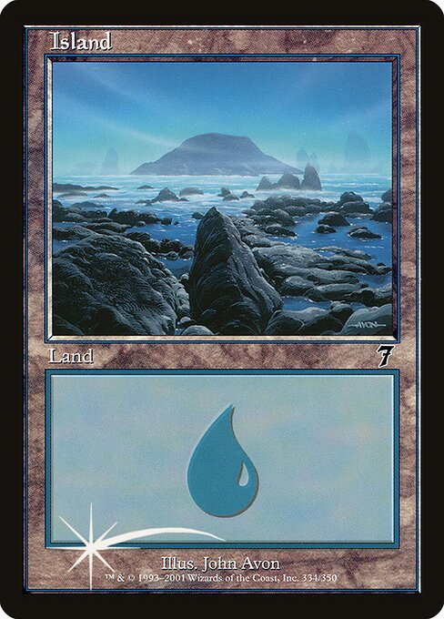 Island 334 7th Edition (7ED) [Foil] NM