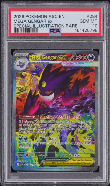 Mega Gengar ex 284/217 - Ascended Heroes (ASC) PSA 10
