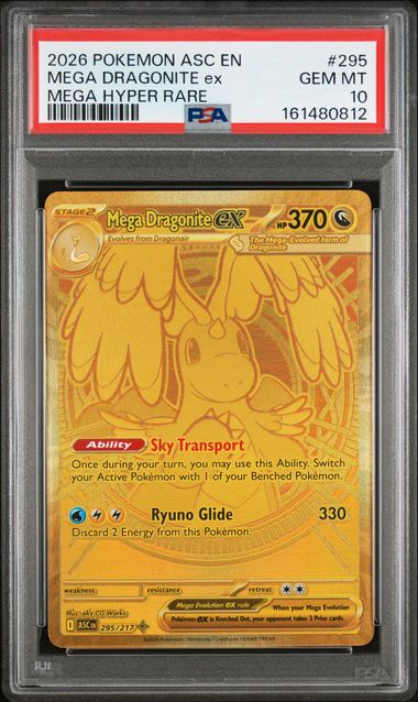 Mega Dragonite ex 295/217 - Ascended Heroes (ASC) PSA 10