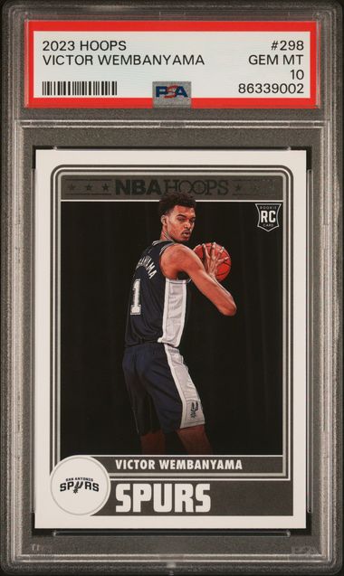 Victor Wembanyama #298 - 2023 Panini Hoops Basketball PSA 10