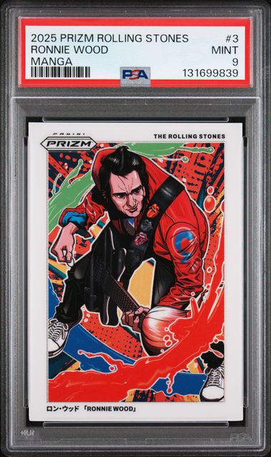 Ronnie Wood MANGA SSP PSA 9 2025 Prizm