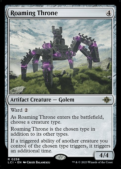 Roaming Throne 258 The Lost Caverns Of Ixalan (LCI) [Foil] NM