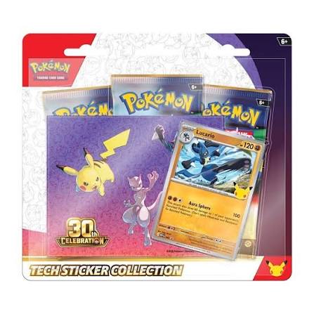 Pokemon: 30th Celebration - Tech Sticker Collection [Various Pokemon] (Releases 9/16)