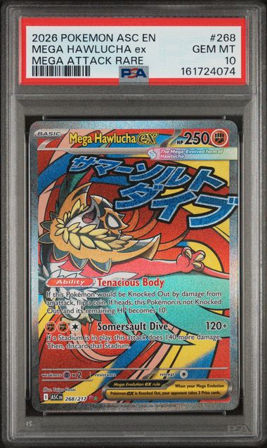 Mega Hawlucha ex 268/217 - Ascended Heroes (ASC) PSA 10