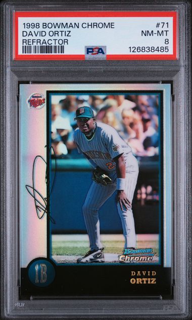 David Ortiz [Refractor] #71 - 1998 Bowman Chrome Baseball PSA 8