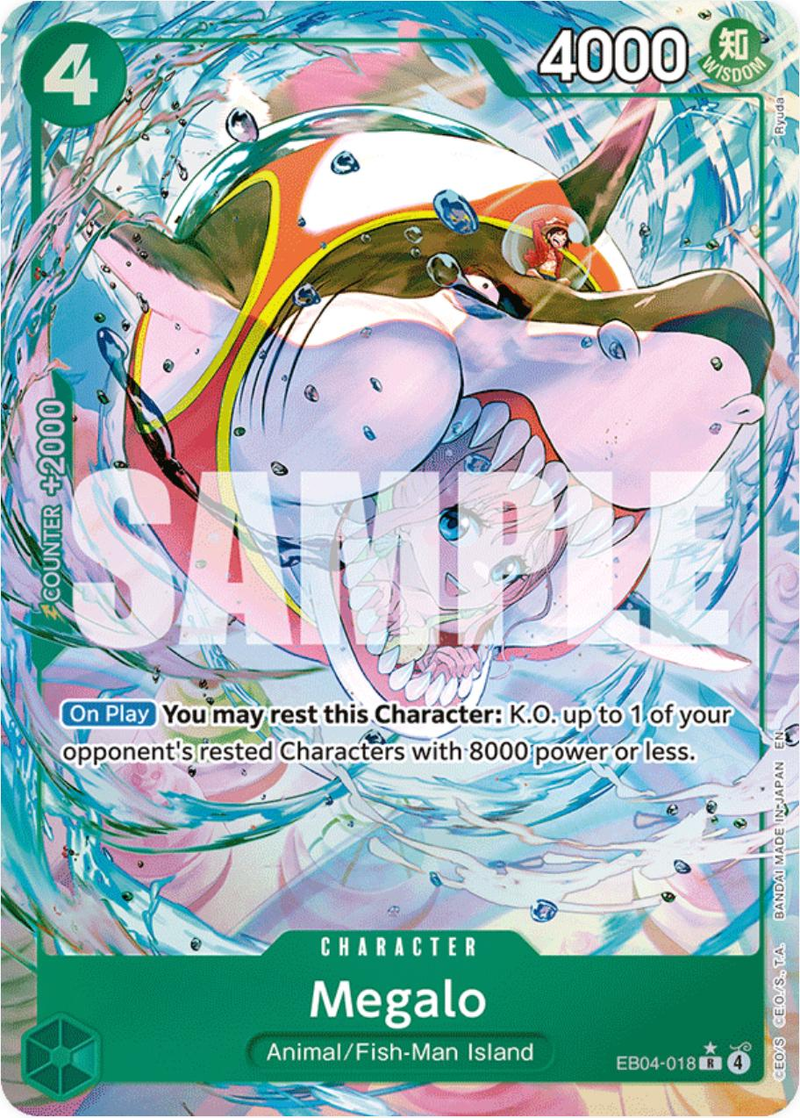 Megalo #eb04-018 [Alternate Art] - One Piece Extra Booster EB04 NM