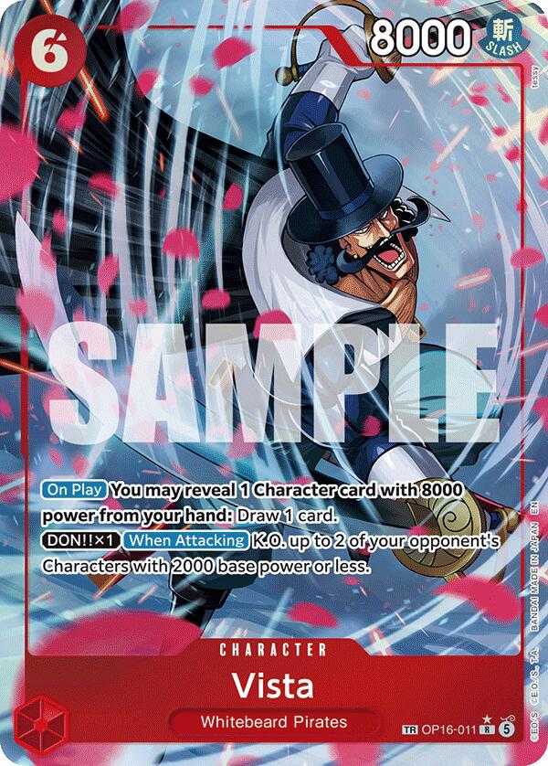 Vista #op16-011 [Treasure Rare] - One Piece The Time of Battle NM
