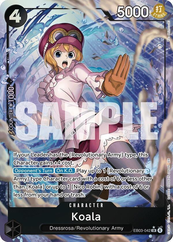 Koala #eb03-042 [Alternate Art] - One Piece Extra Booster Heroines Edition PSA 10
