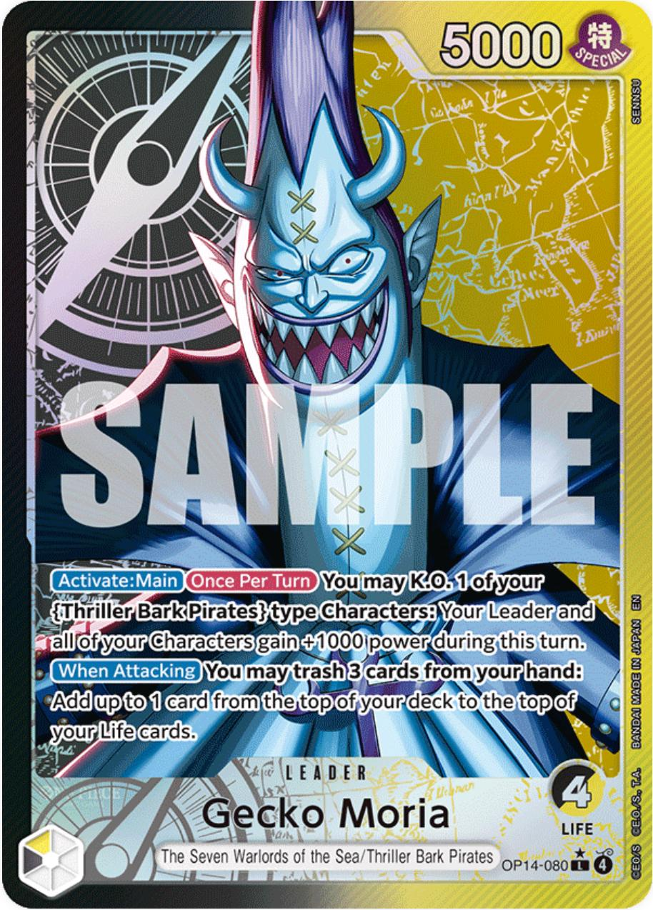 Gecko Moria #op14-080 [Alternate Art] - One Piece Azure Sea's Seven LP