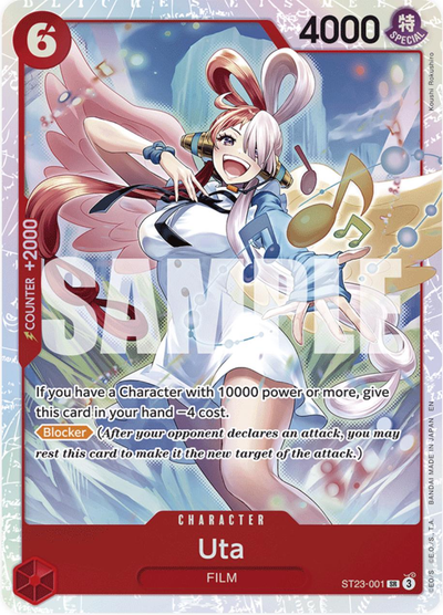 Uta #st23-001 - One Piece Starter Deck 23: Red Shanks NM