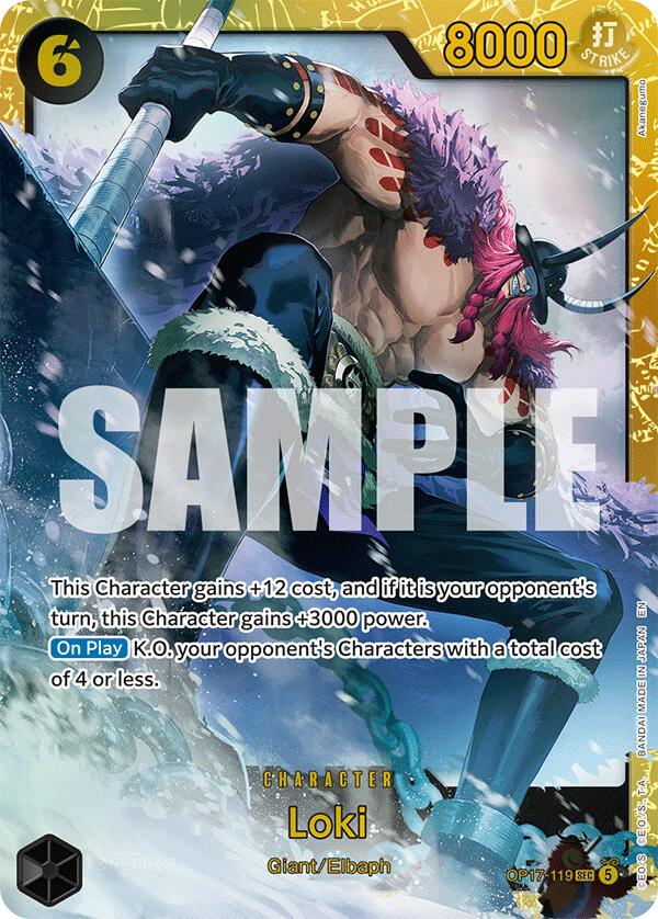 Loki #op17-119 - One Piece World's Strongest Warriors NM