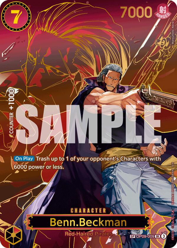 Benn.Beckman #op09-009 [SP] - One Piece Carrying on His Will NM