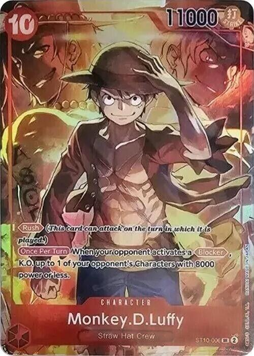 Monkey.D.Luffy #st10-006 [Treasure Booster] - One Piece Ultra Deck: The Three Captains NM