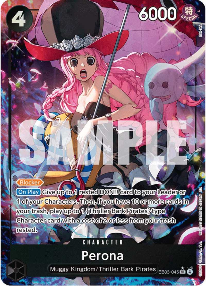 Perona #eb03-045 [Alternate Art] - One Piece Extra Booster Heroines Edition NM