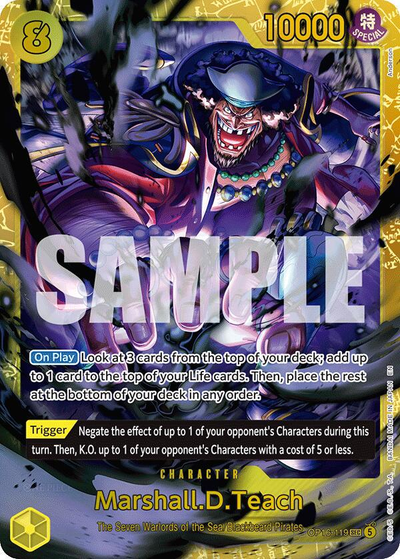 Marshall.D.Teach #op16-119 - One Piece The Time of Battle NM