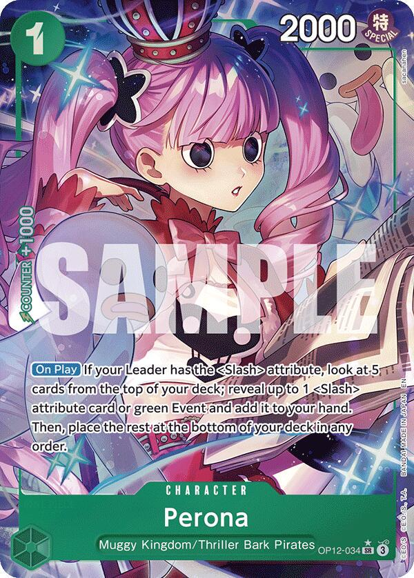 Perona #op12-034 [Alternate Art] - One Piece Legacy of the Master NM
