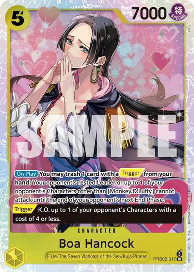 Boa Hancock #prb02-017 - One Piece Premium Booster 2 PSA 10