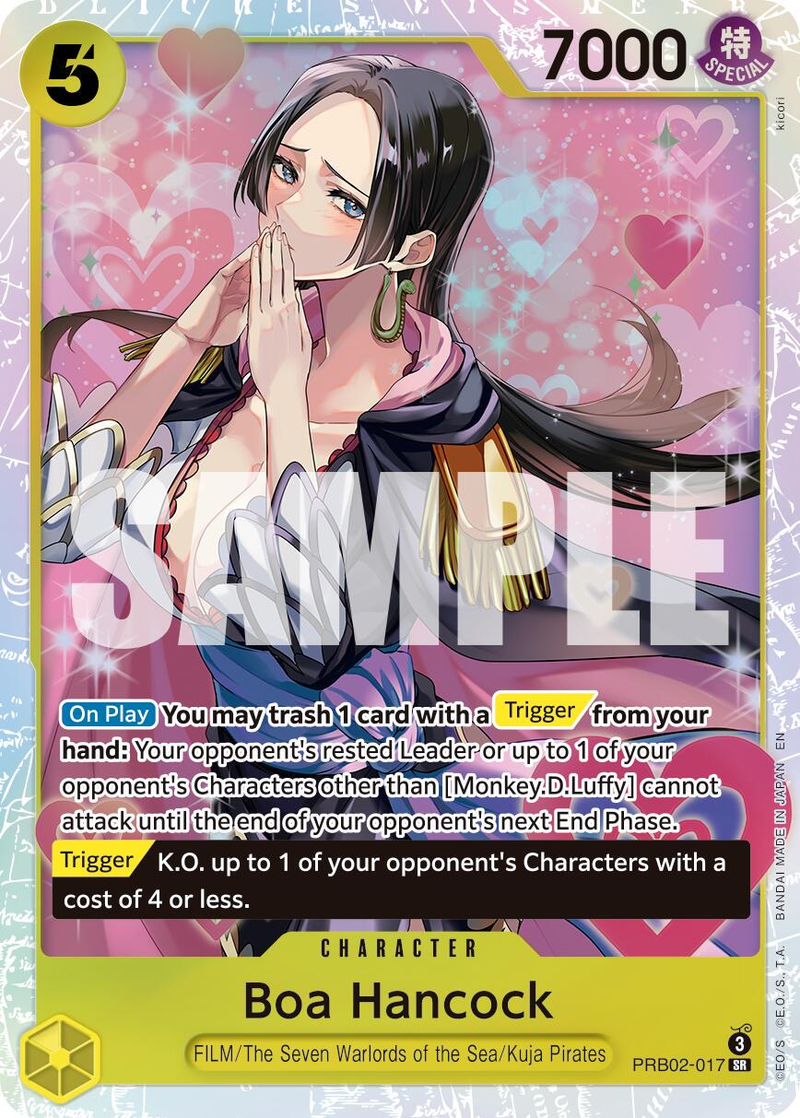 Boa Hancock #prb02-017 - One Piece Premium Booster 2 PSA 10