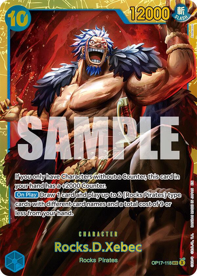 Rocks.D.Xebec #op17-118 - One Piece World's Strongest Warriors NM