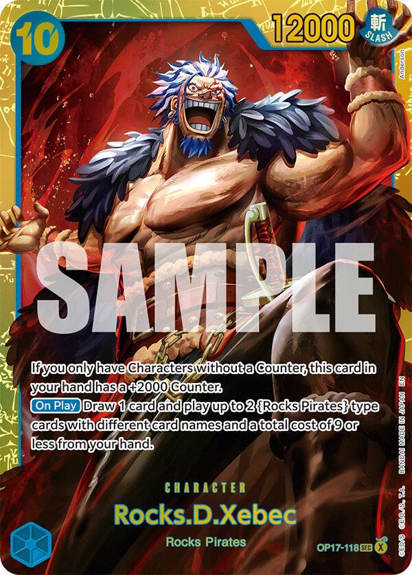 Rocks.D.Xebec #op17-118 - One Piece World's Strongest Warriors NM