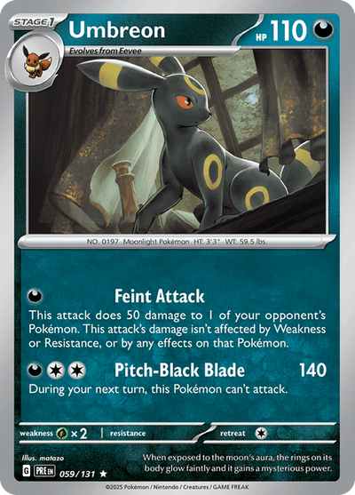 Umbreon 59/131 [Master Ball] - Prismatic Evolutions (PRE) NM