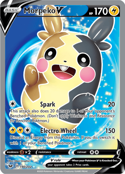 Morpeko V 190/202 - Sword & Shield (SSH) NM