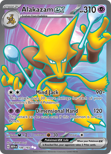 Alakazam ex 188/165 - Scarlet & Violet 151 (MEW) NM